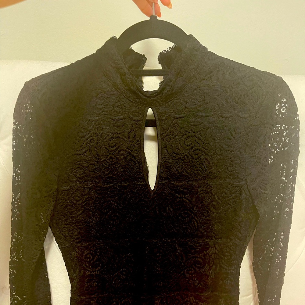 Black lace top